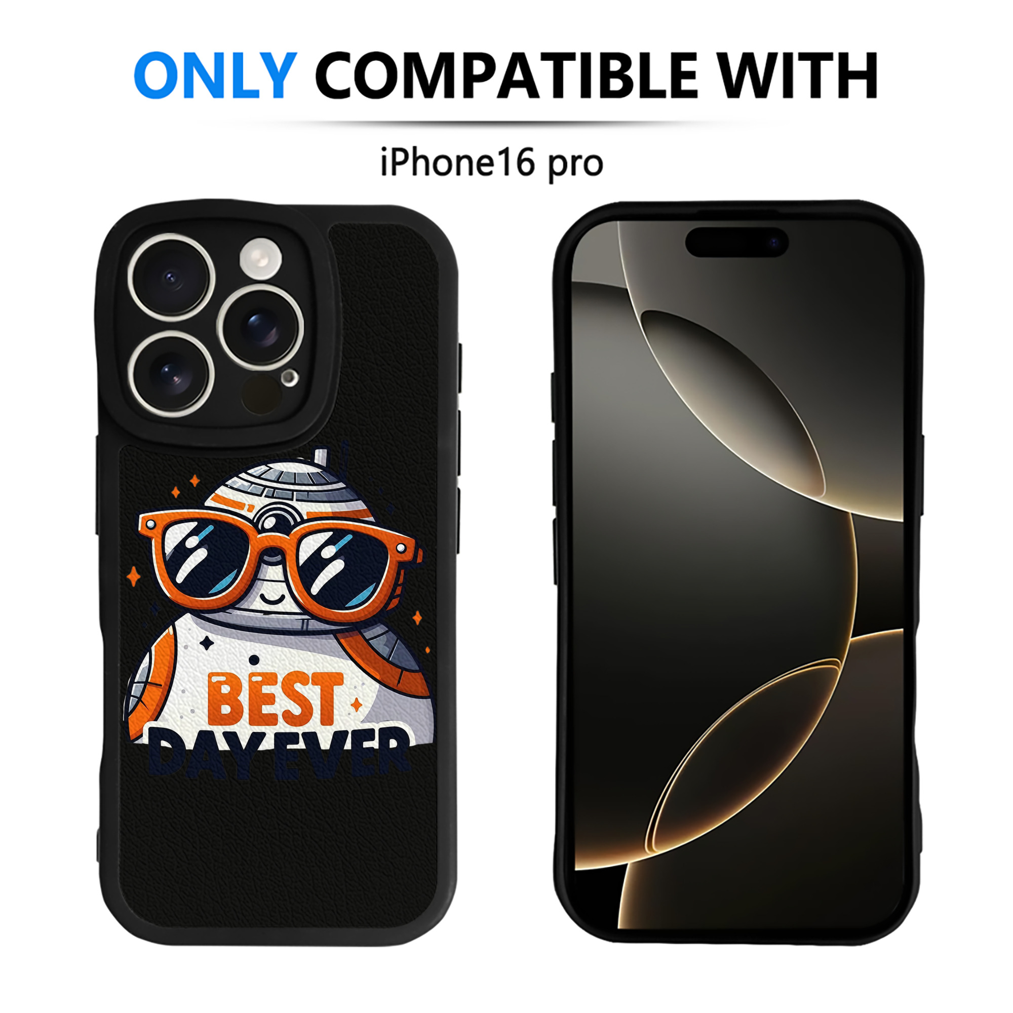 （画像用） スター・ウォーズ Star Wars 【iPhone 16シリーズ対応】シリコンスマホケース（レザー調） 材質：シリコン